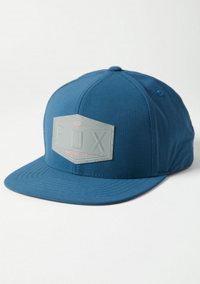 Fox Emblem Snapback Hat Dark Indigo